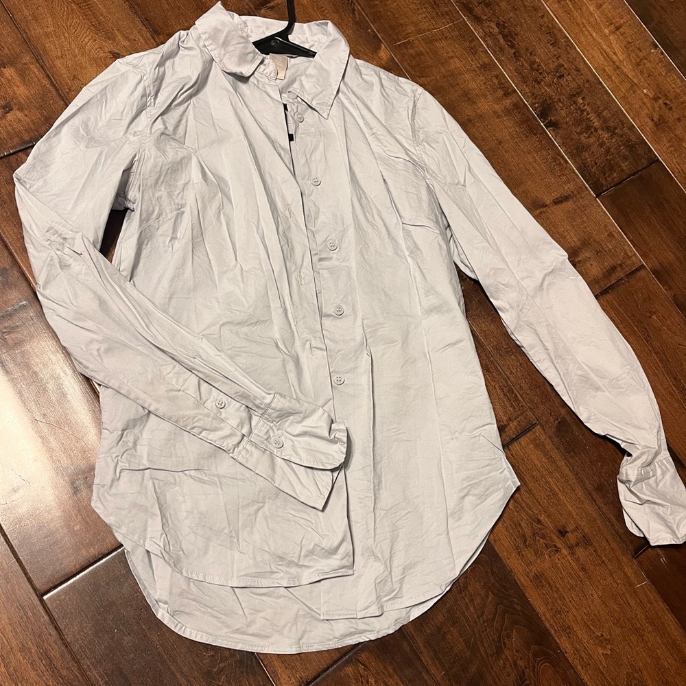 H&M light blue collar button down.